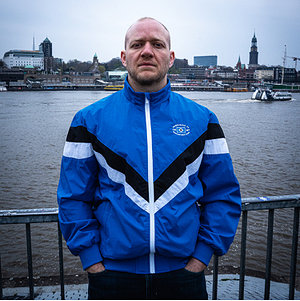 SC Trackjacke "V-Line blau"