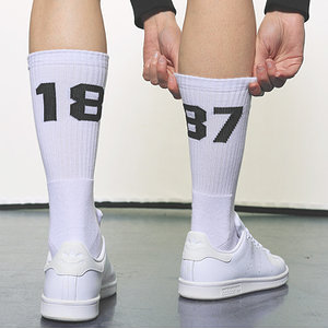 Socken "1887 weiß-schwarz"