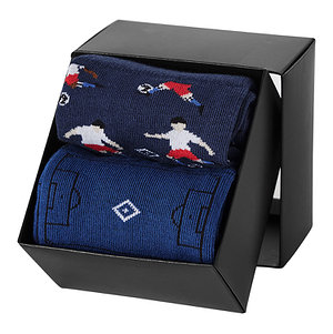 Socken 2-er Set "Spielfeld" inkl.Box