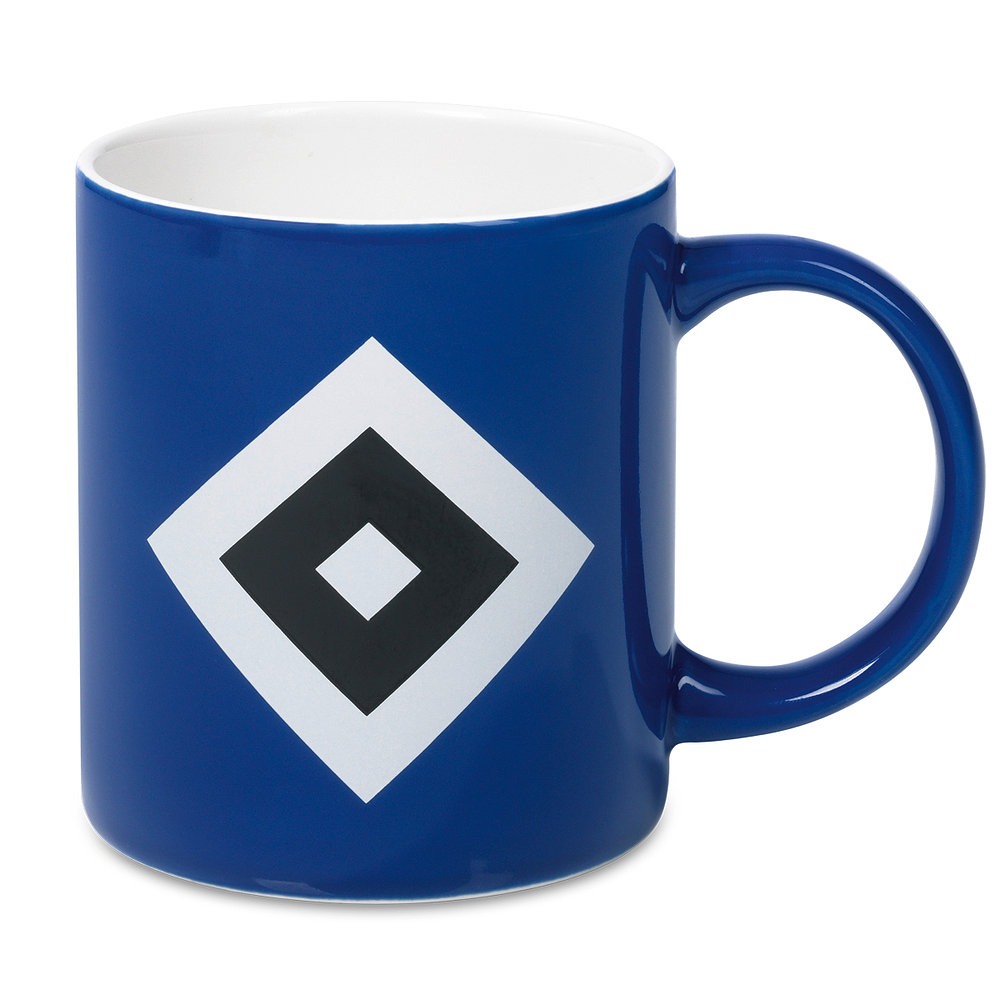 HSV Hamburger SV Tasse Kaffeebecher Kaffeetasse Becher Mauer mit Raute