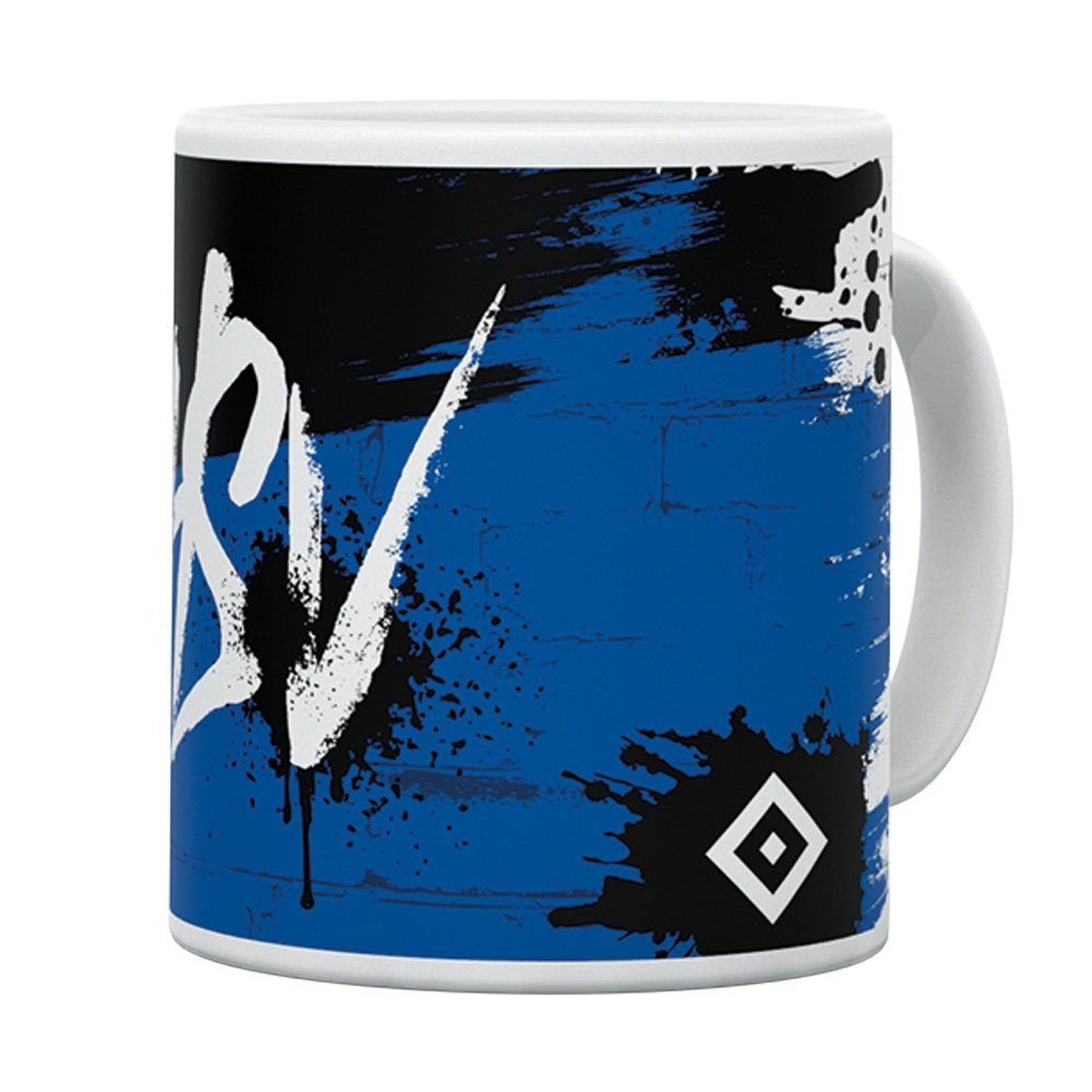 HSV Kaffeebecher - Offizieller HSV Fanartikel - 350 ml - blau/weiß
