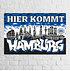 HSV SC Wandfahne "Hier kommt Hamburg" (2)