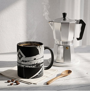 Tasse "Metallic Stadion Platine"