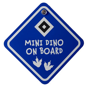 Autoschild "Mini Dino on Board"