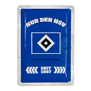 Blechschild 2er-Set "Hamburger SV"