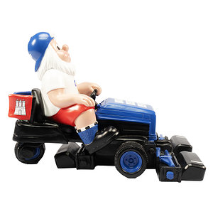 Gartenzwerg "Aufsitzmäher"