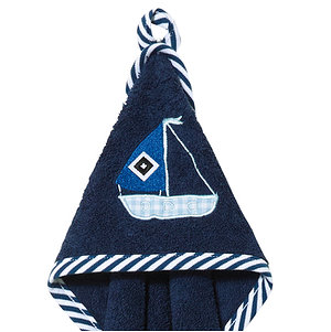 Hansekind Kapuzenhandtuch Baby "Segelboot"