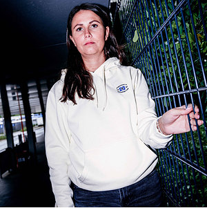 SC Kapuzenpullover Logo weiß