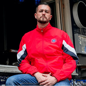 SC Trackjacke "Retro rot"